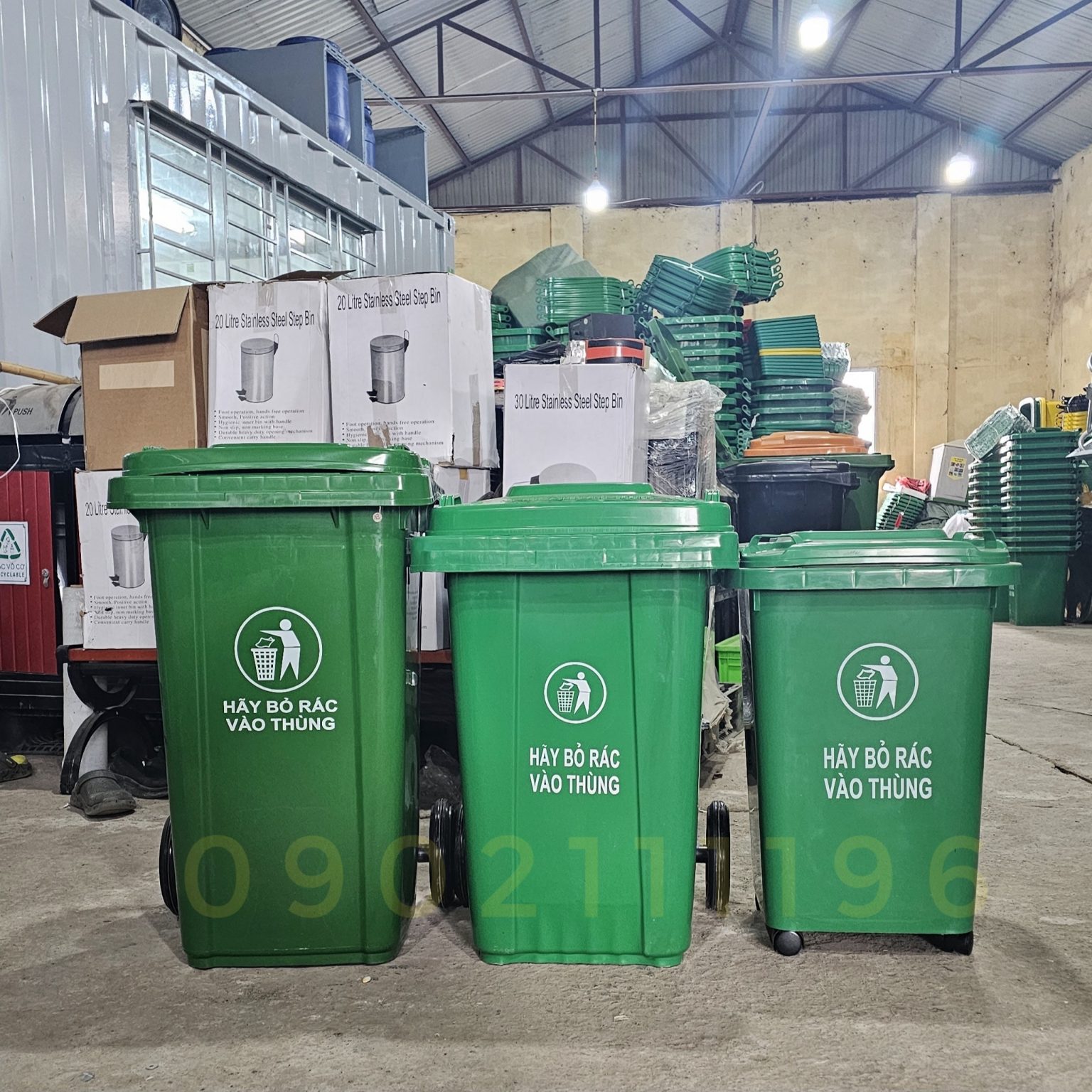 Thùng rác 100L nhập khẩu 02 | Thùng rác Hà Nội